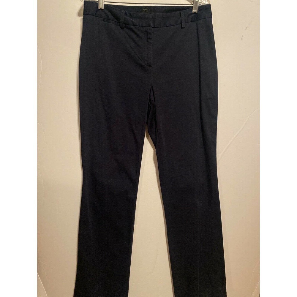 Talbots Freeport Career Casual Dress Pants Size 10 Cotton Blend Navy Blue